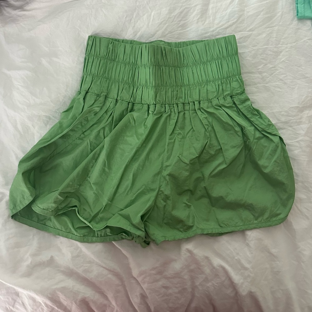 Free People Way Home Shorts Green